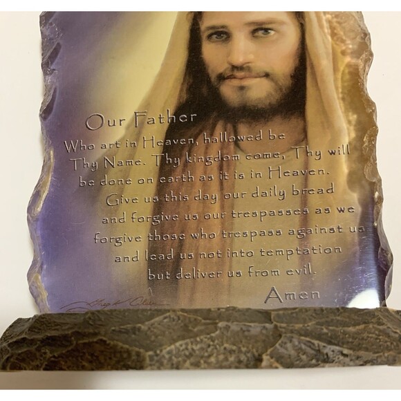 Bradford Exchange Reflections of Faith "The Lord’s Prayer” Plaque Greg Olsen - Picture 10 of 11